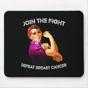 Rosie The Riveter besiegt Brustkrebs Bewusstsein D Mousepad