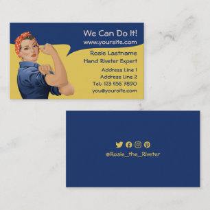 Rosie the Riveter Business Card Visitenkarte