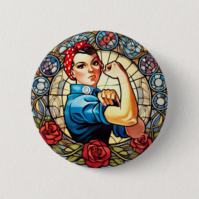 Rosie the Riveter Button (Vorderseite)