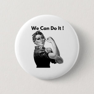 Rosie The Riveter, den wir machen können Button