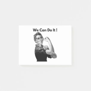 Rosie The Riveter, den wir machen können Post-it Klebezettel