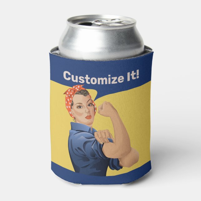 Rosie the Riveter Dosenkühler (Kanne Vorderseite)