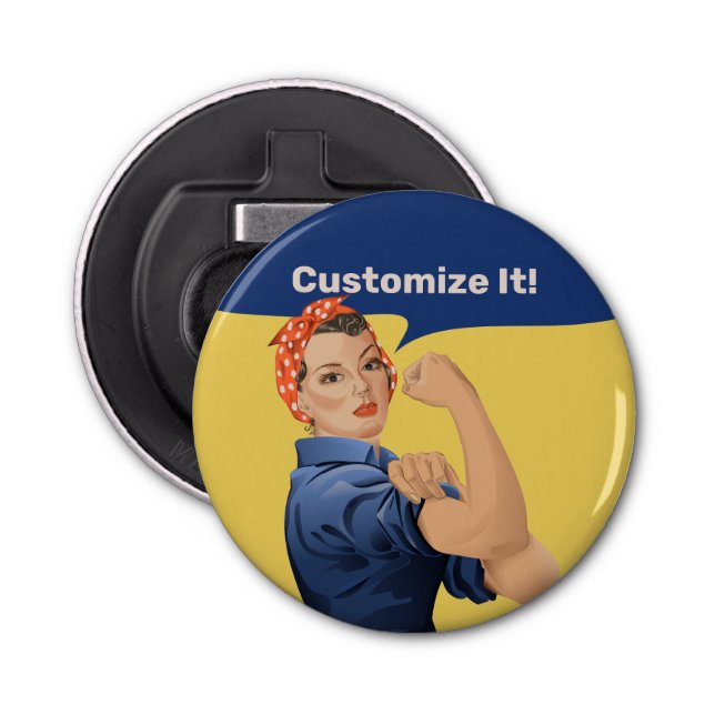 Rosie the Riveter Flaschenöffner (Vorderseite)