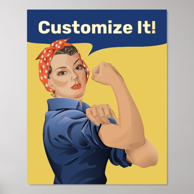 Rosie the Riveter Foliendrucke (Vorderseite)