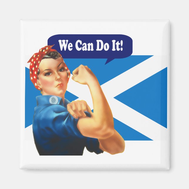Rosie the Riveter for Scottish Independence Magnet (Vorne)