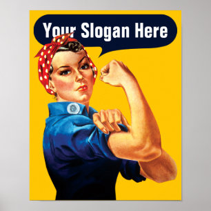 Rosie The Riveter - Fügen Sie Ihren eigenen benutz Poster