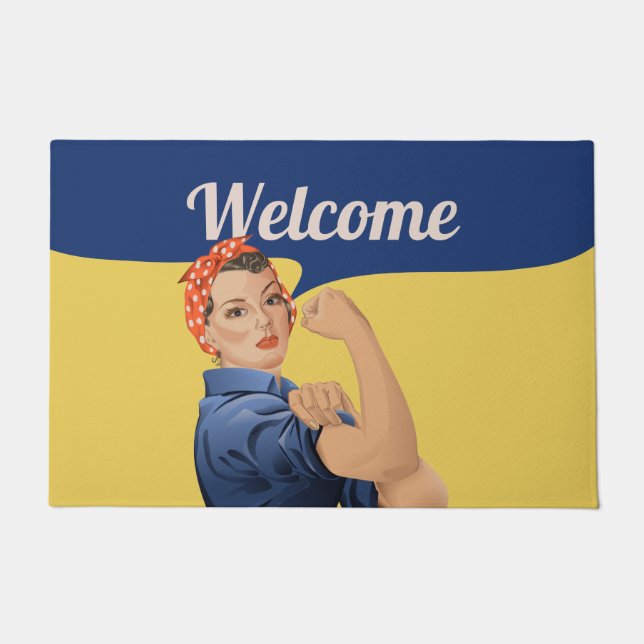 Rosie the Riveter Fußmatte (Vorderseite)