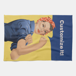 Rosie the Riveter Geschirrtuch