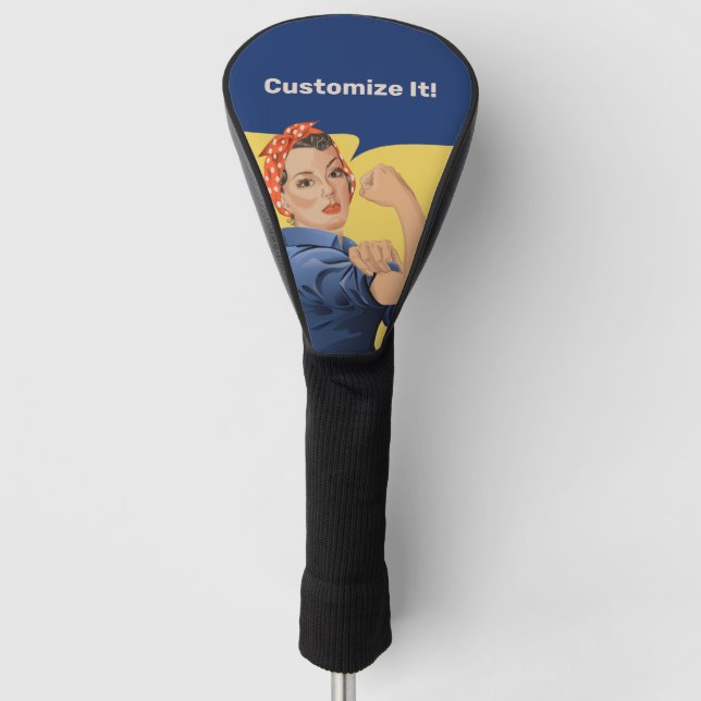 Rosie the Riveter Golf Headcover (Vorderseite)