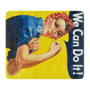 Rosie the Riveter (Ikonisches Poster) (Wir können  Schneidebrett