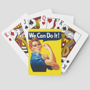 Rosie the Riveter (Ikonisches Poster) (Wir können  Spielkarten
