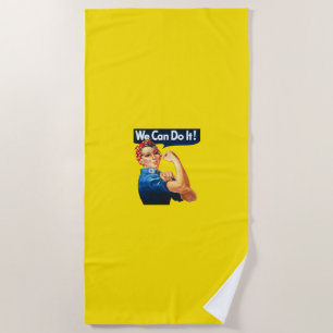 Rosie the Riveter (Ikonisches Poster) (Wir schaffe Strandtuch