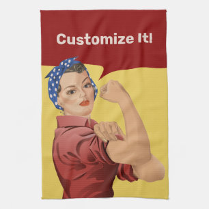 Rosie the Riveter Küchenhandtuch Geschirrtuch