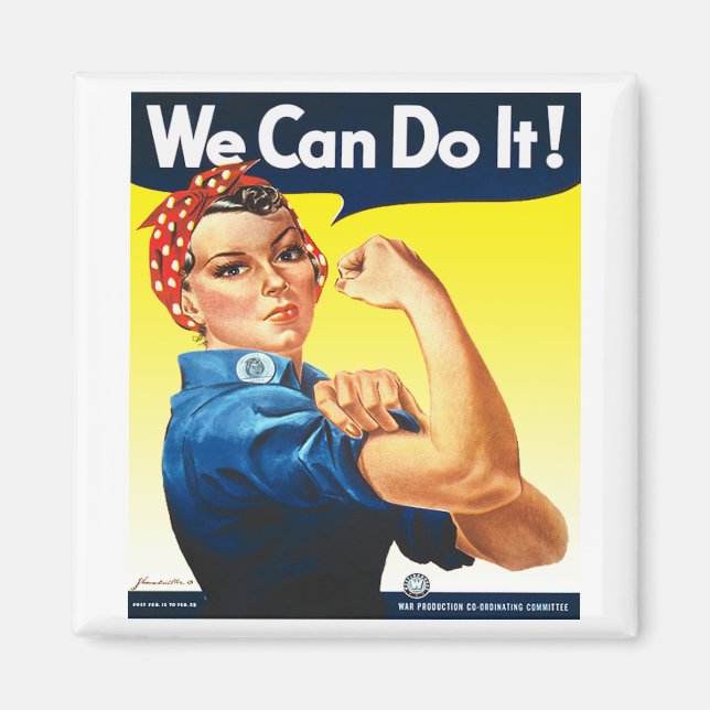 Rosie the Riveter Kühlschrankmagnet (Vorne)