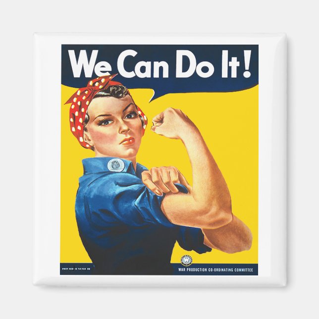 Rosie the Riveter Kühlschrankmagnet (Vorne)