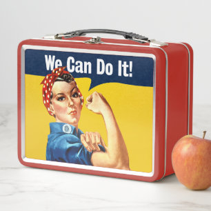 Rosie the Riveter Metal Lunch Box