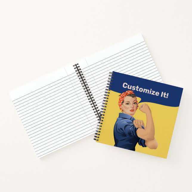 Rosie the Riveter Notebook Notizbuch (Innenseite)