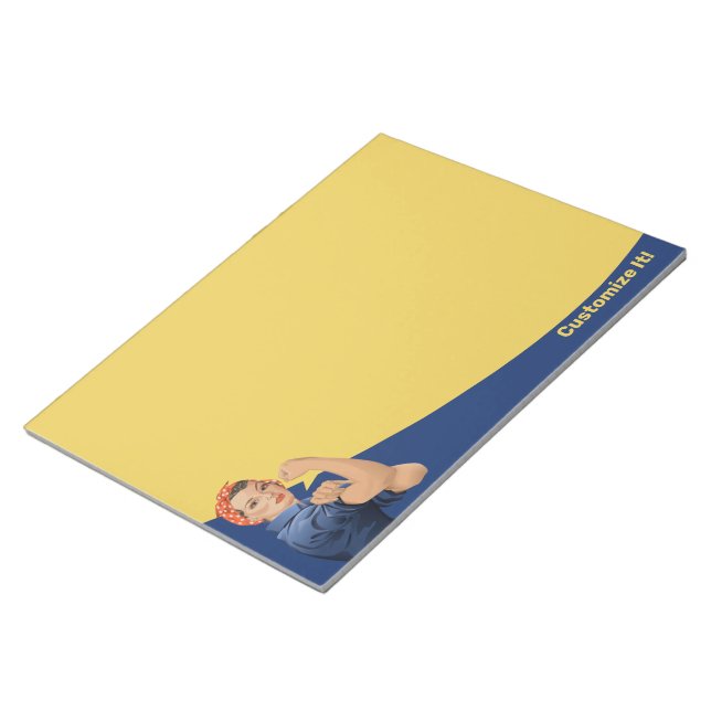 Rosie the Riveter Notepad Notizblock (angewinkelt)