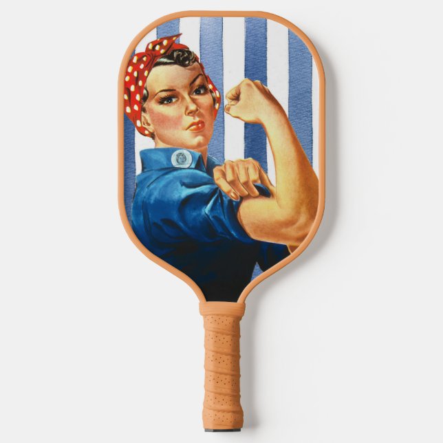 Rosie the Riveter Pickleball Paddle (Vorderseite)