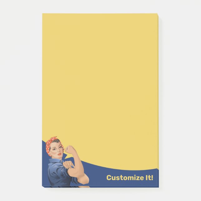 Rosie the Riveter Post-it Notes Klebezettel (Vorderseite)