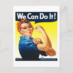 Rosie the Riveter Postcard Postkarte