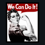 Rosie the Riveter Poster<br><div class="desc">Wir können es tun!</div>