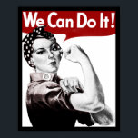 Rosie the Riveter Poster<br><div class="desc">Wir können es tun!</div>