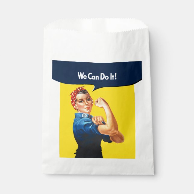 Rosie The Riveter Retro Style Geschenktütchen (Vorderseite)