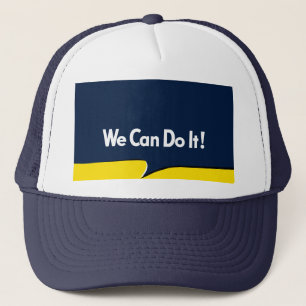 Rosie The Riveter Retro Style Truckerkappe