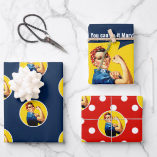 Rosie the Riveter Set 1 Geschenkpapier Set