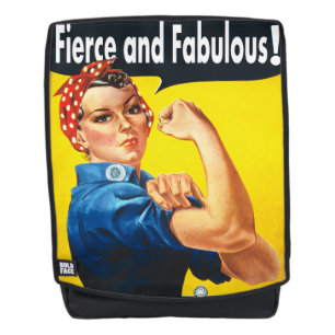 Rosie The Riveter Stark und Fantastisch Trendy Rucksack