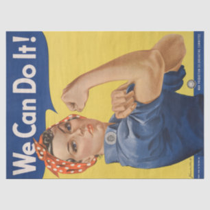 Rosie the Riveter: Starke Frauen Empowerment Seidenpapier