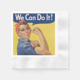 Rosie the Riveter: Starke Frauen Empowerment Serviette