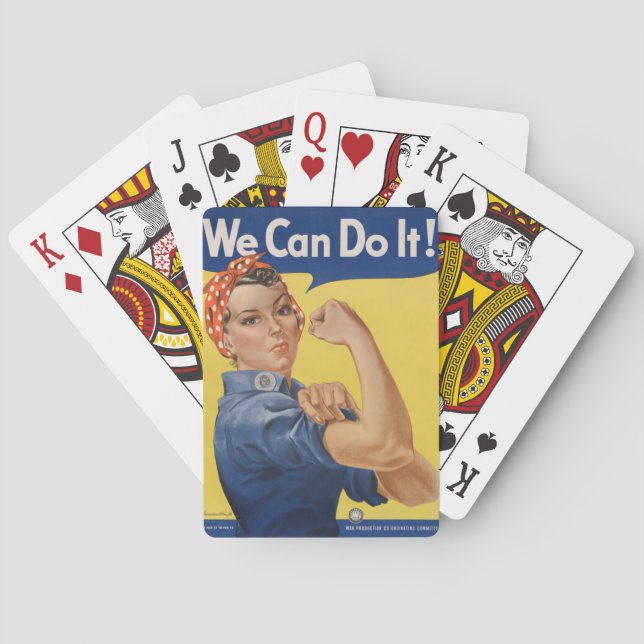 Rosie the Riveter: Starke Frauen Empowerment Spielkarten (Rückseite)