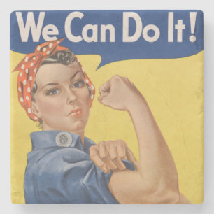 Rosie the Riveter: Starke Frauen Empowerment Steinuntersetzer