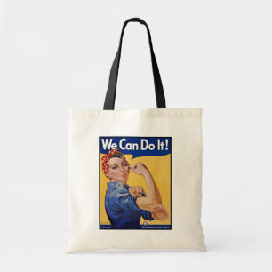 Rosie the Riveter: Starke Frauen - Frauenermächtig Tragetasche