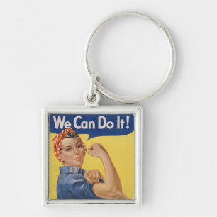 Rosie the Riveter – starke Frauen in der Arbeitswe Schlüsselanhänger