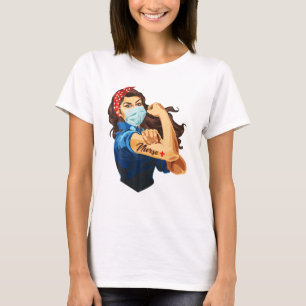 Rosie The Riveter - T-shirt d'infirmière femme