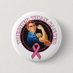 Rosie The Riveter Tougher als Brustkrebs Button