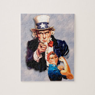 Rosie the Riveter & Uncle Sam design