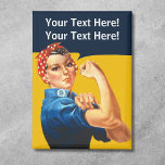 Rosie the Riveter Vintag Magnet<br><div class="desc">Custom Rosie der Riveter Magnet.</div>