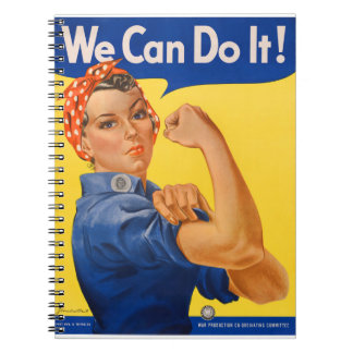 Rosie the Riveter Vintage Poster Notizblock