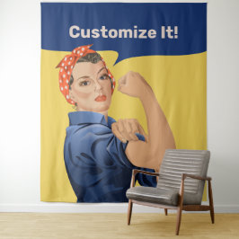 Rosie the Riveter Wandteppich