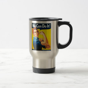 Rosie the Riveter We Can Do It Zweiter Weltkrieg Reisebecher