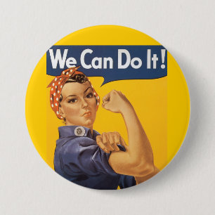 Rosie the Riveter "We Can IT" Button