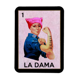 Rosie the Riveter widersteht La Dama Loteria  Magnet