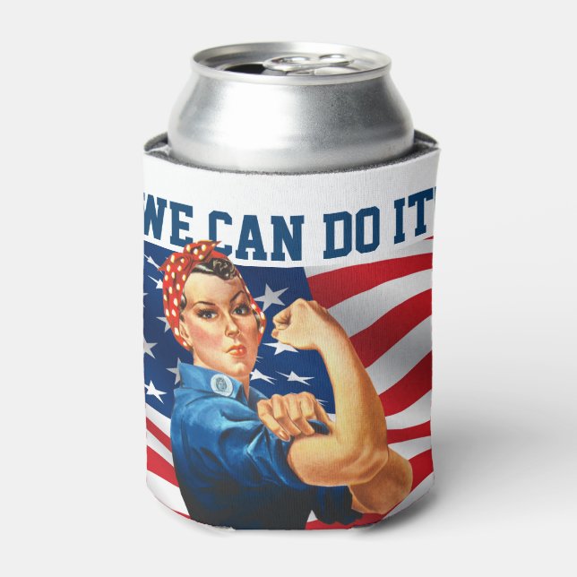 Rosie the Riveter - Wir können es tun! Dosenkühler (Kanne Vorderseite)