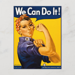 Rosie the Riveter Wir können es Vintag machen Postkarte