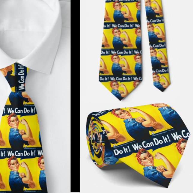 Rosie The Riveter wir machen es Necktie Krawatte (Von Creator hochgeladen)