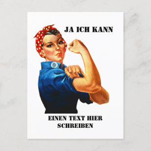 Rosie the Riveter - Yes We Can Postkarte